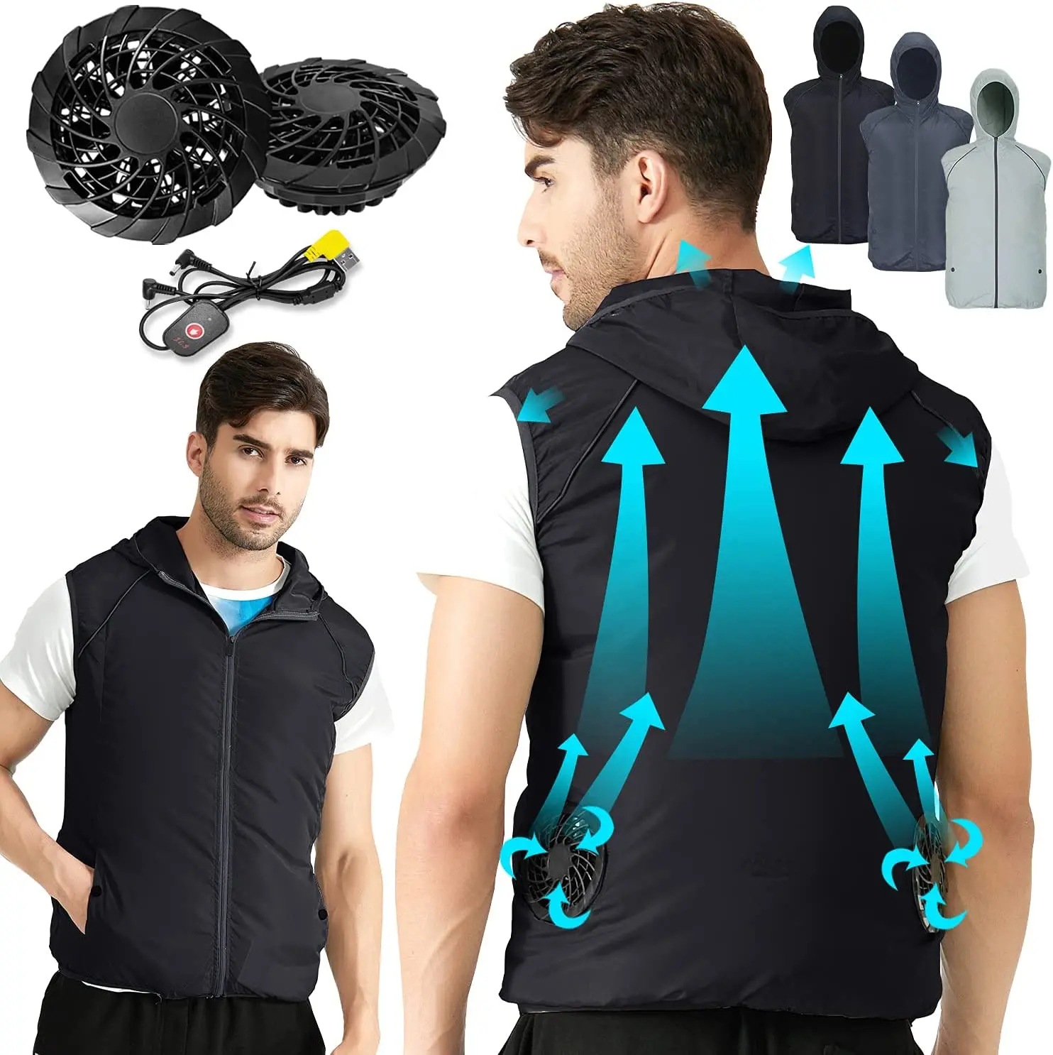 Outdoor Sport Brand Jacket - Letnia sportowa odzież klimatyzowana dla fanów