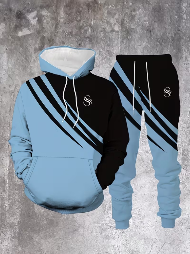 Męski dwuczęściowy dres, modny – Outdoor Sports Outfit recenzja i cena